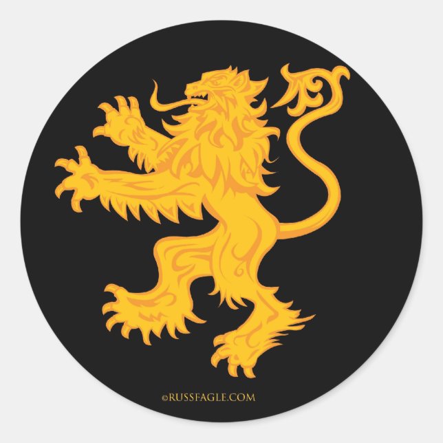 Scottish Lion Sticker (Front)