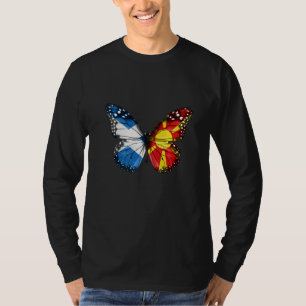 Scottish Macedonian Flag Butterfly T-Shirt