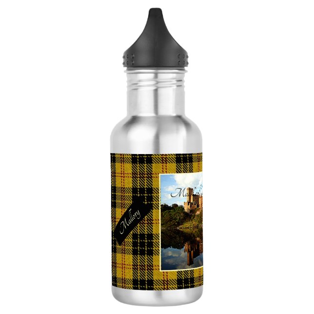 Scottish MacLeod Clan Dunvegan Castle Water Bottle (Left)