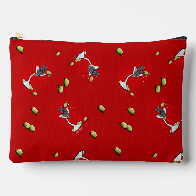 Scottish Martini Table Runner Accessory Pouch (Front)