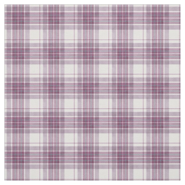 Scottish Mauve Heritage Plaid Fabric (Swatch)