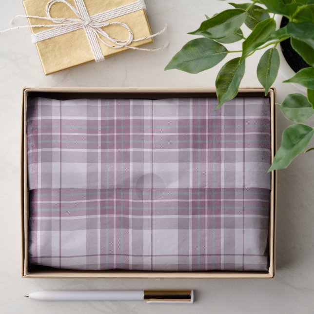 Scottish Mauve Heritage Plaid Tissue Paper (Gift)