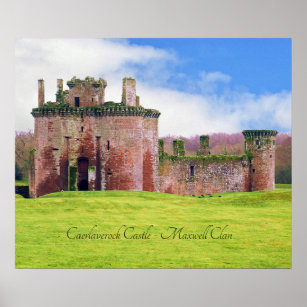 Scottish Maxwell Clan's Caerlaverock Castle Poster