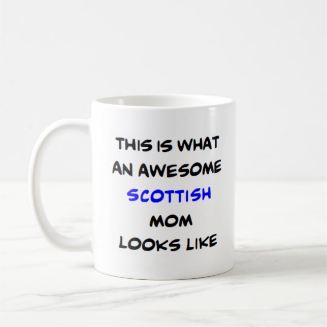 scottish mum, awesome coffee mug (Left)
