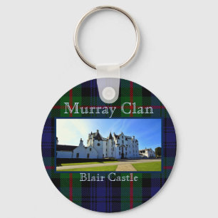 Scottish Murray Clan Tartan Blair Castle Key Ring