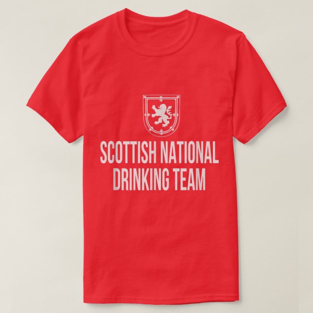 Scottish National Drinking Team National Pride Bee T-Shirt (Design Front)