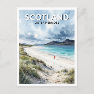 Scottish Outer Hebrides Stornoway Scotland Travel Postcard