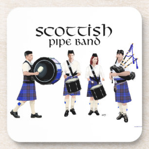 Scottish Pipe Band - Blue Kilts Coaster