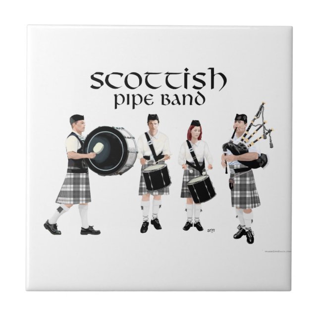 Scottish Pipe Band Tile (Front)