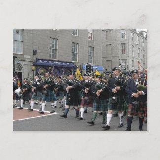Scottish Pipeband Postcard