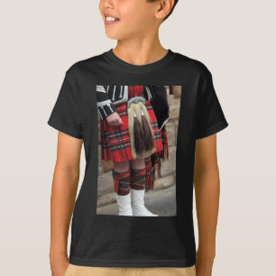 Scottish piper close up, traditional Scottish gift T-Shirt