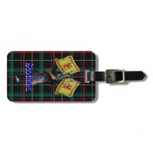 Scottish piper on tartan