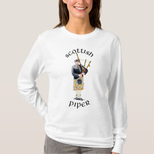 Scottish Piper - Tan Kilt T-Shirt