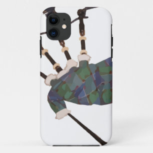 scottish plaid bagpipes iPhone 11 case
