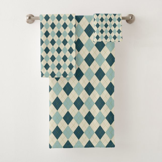 Scottish Plaid Bath Towel Set (Insitu)