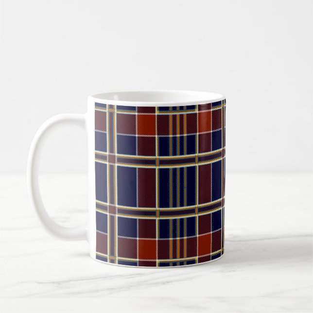 scottish plaid coffee mug (Left)