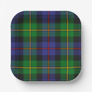 Scottish Plaid Paper Plate