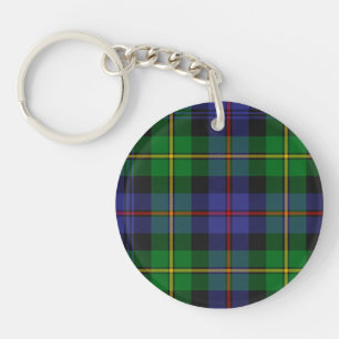 Scottish Plaid Pattern Key Ring