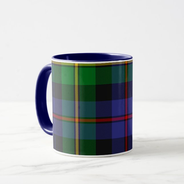Scottish Plaid Pattern Mug (Front Left)