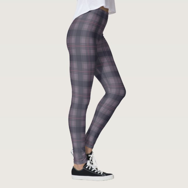 Scottish plaids purple leggings (Right)