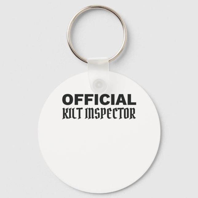 Scottish Pride Official Kilt Inspector Scottish Key Ring (Front)