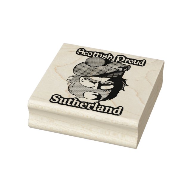 Scottish Proud Clan Sutherland Art Rubber Stamp (Stamp)