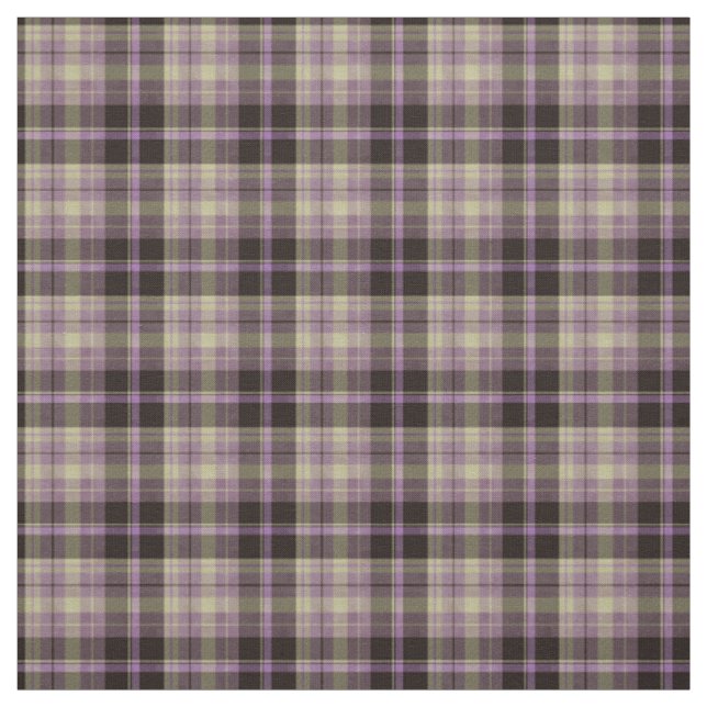 Scottish Purple Heritage Plaid  Fabric (Swatch)