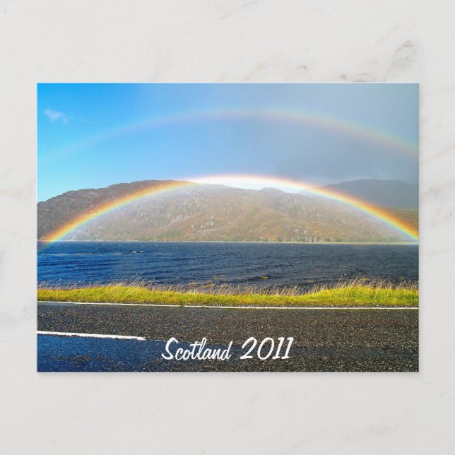 Scottish Rainbow Postcard (Front)