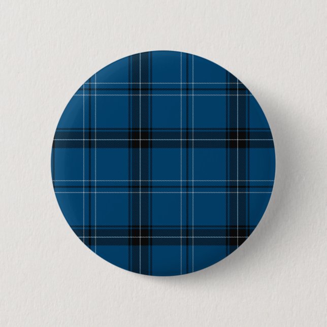 Scottish Ramsay Blue Tartan 6 Cm Round Badge (Front)