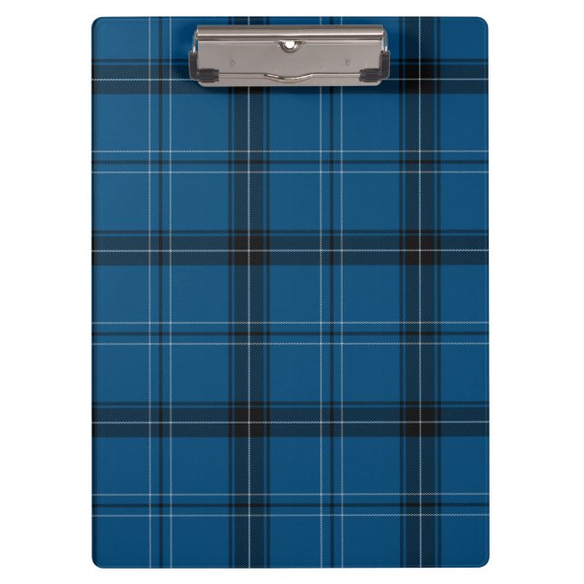 Scottish Ramsay Blue Tartan Clipboard (Front)