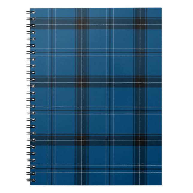 Scottish Ramsay Blue Tartan Notebook (Front)
