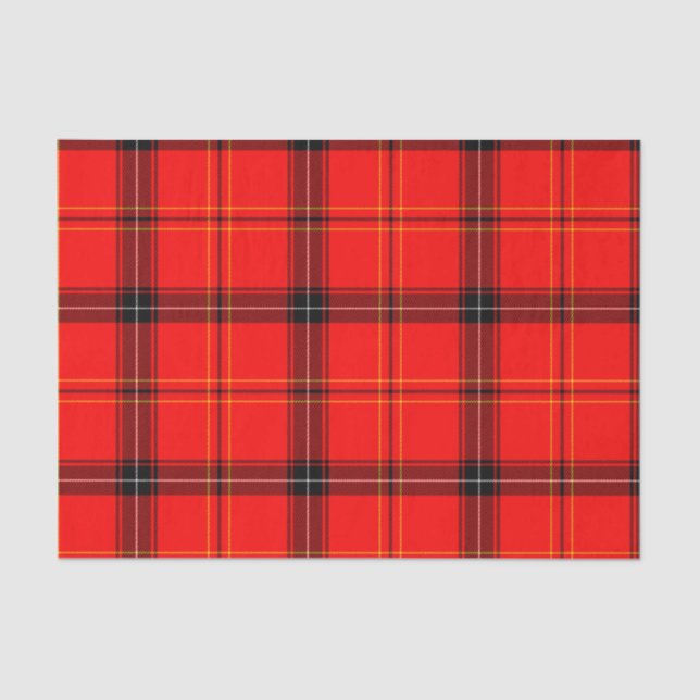 Scottish Red Tartan Tissue Paper (Front)