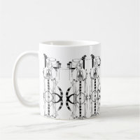 Scottish Rennie Mackintosh inspired mug