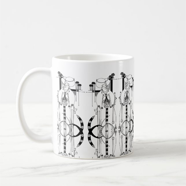 Scottish Rennie Mackintosh inspired mug (Left)