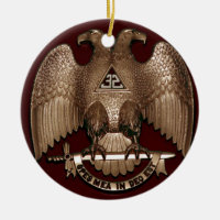 Scottish Rite 32 degree Mason Double Eagle Red