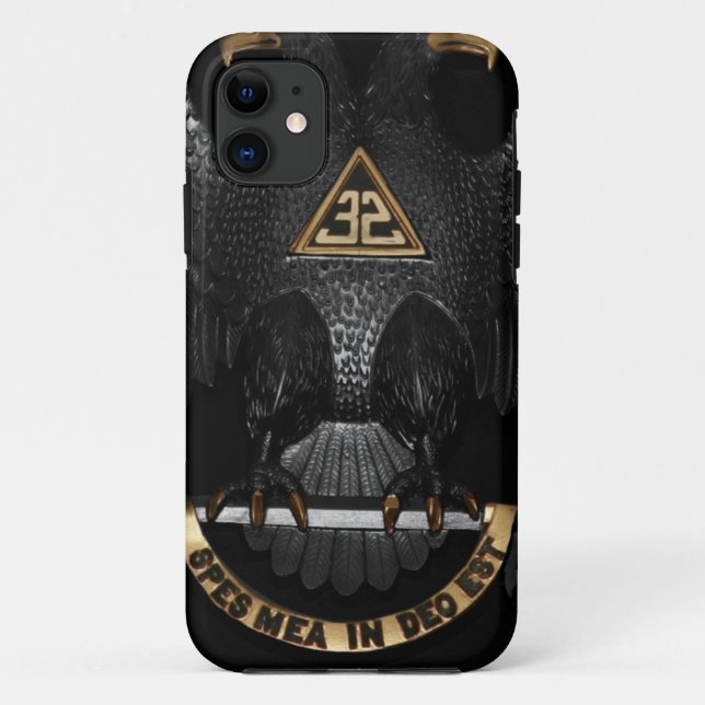 Scottish Rite 32 Degree Mason Eagle Case-Mate iPhone Case (Back)