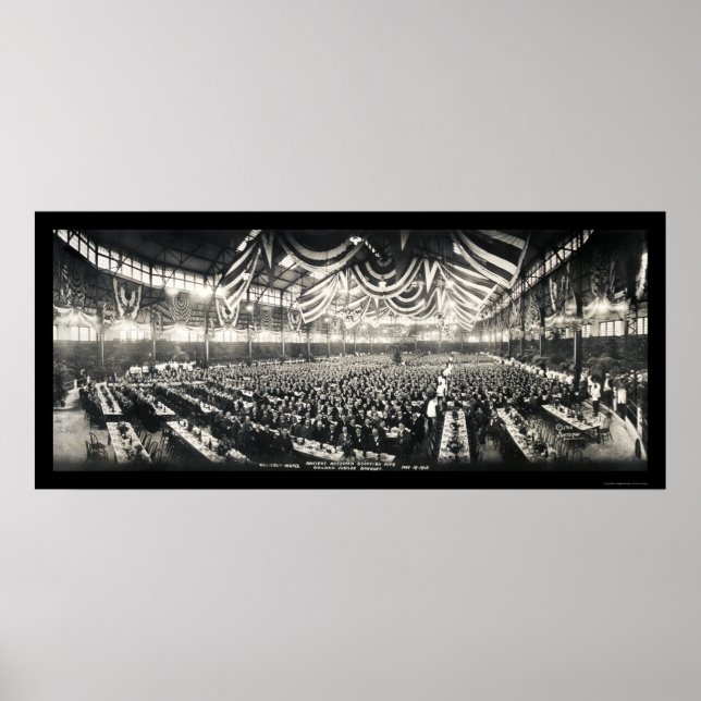 Scottish Rite Banquet Photo 1915 Poster (Front)