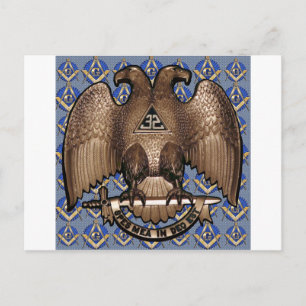 Scottish Rite Square & Compass Postcard