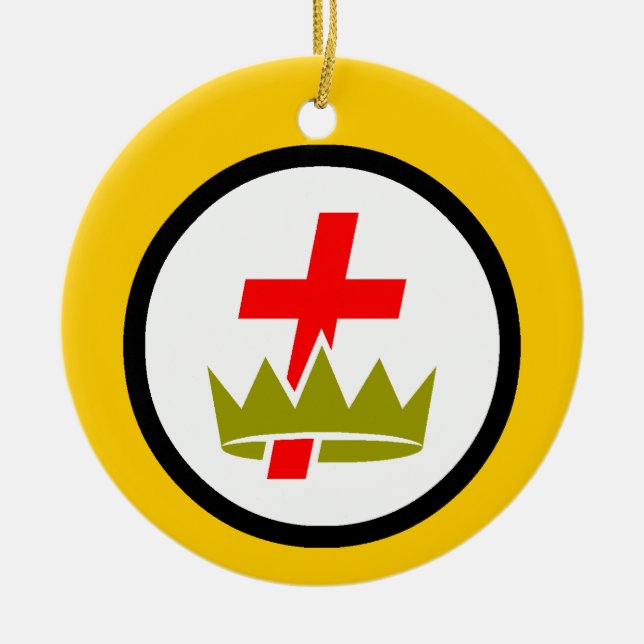 Scottish Rite's Edition Ceramic Tree Decoration (Front)
