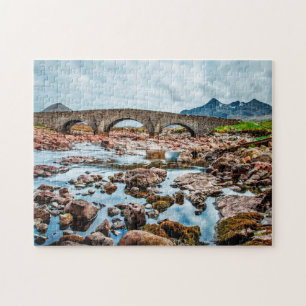 Scottish river bridge. jigsaw puzzle