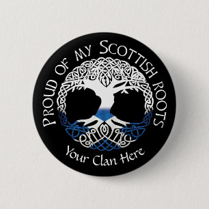 Scottish Roots 6 Cm Round Badge