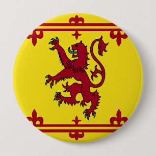 Scottish Royal Arms Flag 10 Cm Round Badge