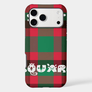 Scottish Royal Chequered Tartan Plaid with Text