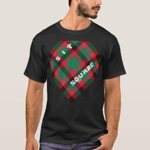 Scottish Royal Chequered Tartan Plaid with Text T-Shirt