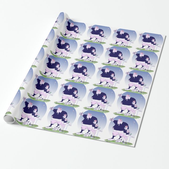 scottish rugby chums, tony fernandes wrapping paper (Unrolled)