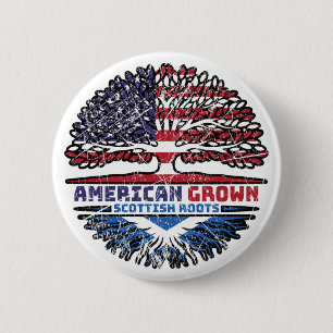Scottish Scotland US American USA United States 6 Cm Round Badge