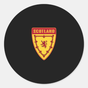 Scottish Shield Classic Round Sticker