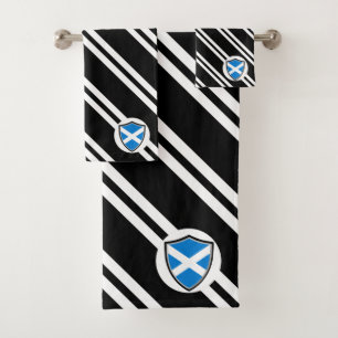 Scottish shield flag bath towel set