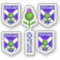 Scottish shield flag thistle made in Scotland