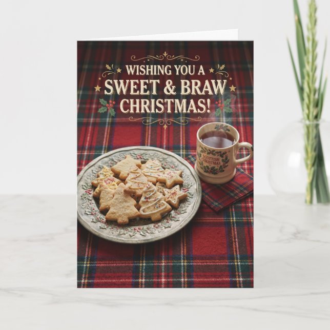 Scottish Shortbread Christmas Card (Front)